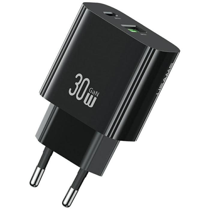 Зарядно USAMS T65 30W Fast Charging, черно