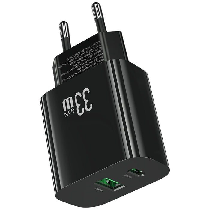 Зарядно USAMS T65 33W Fast Charging, черно