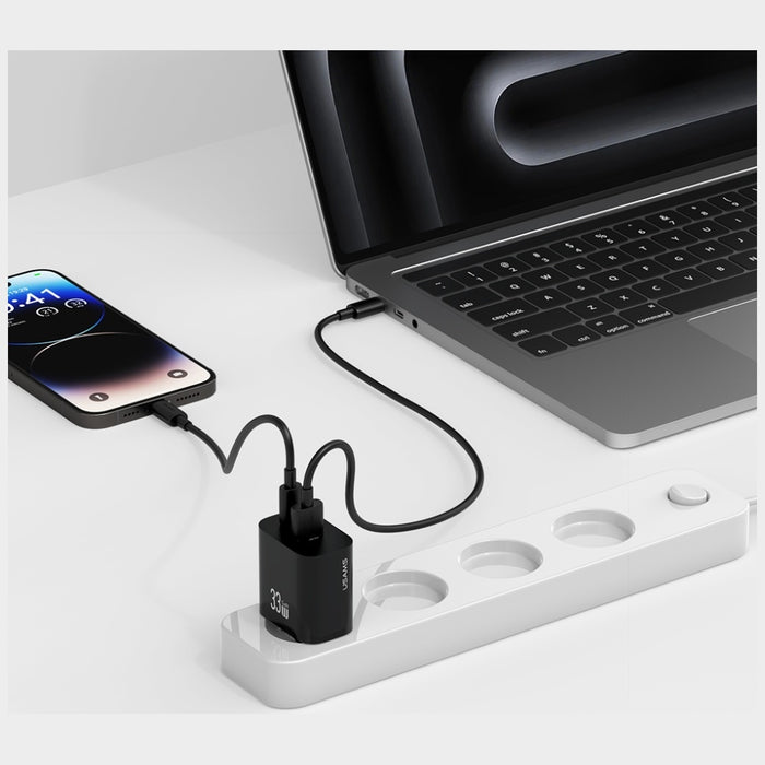 Зарядно USAMS T65 33W Fast Charging, черно