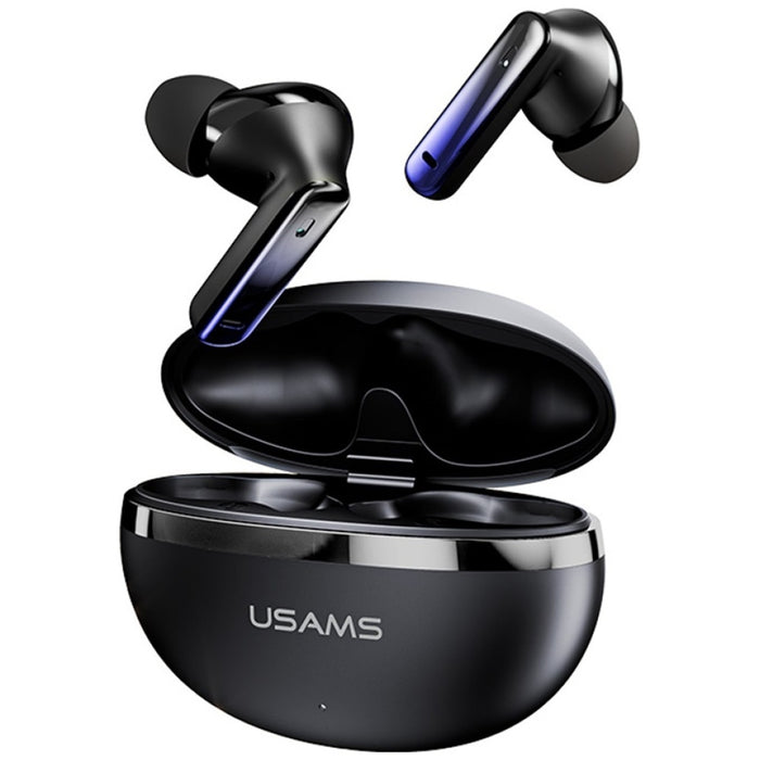 Слушалки USAMS Echo E02 TWS ANC+ENC безжични, черни