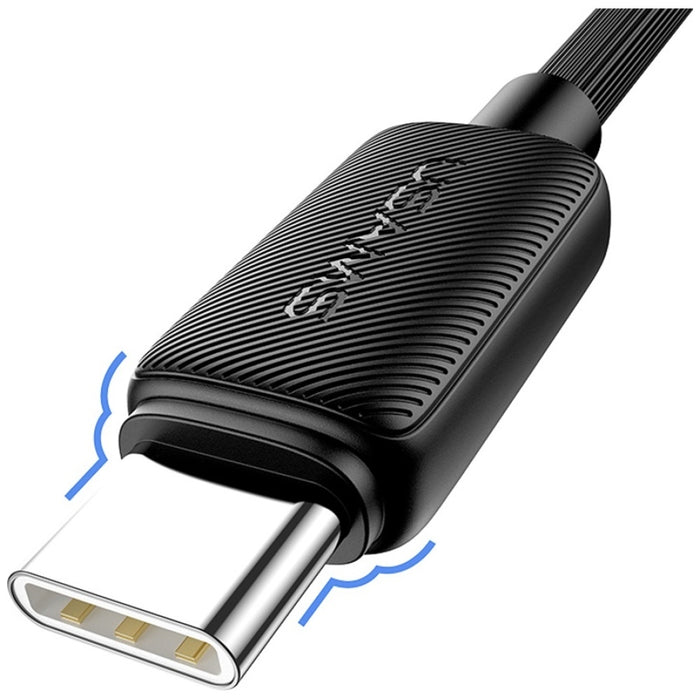 Кабел USAMS KY Series 60W за USB-C 2m, бял