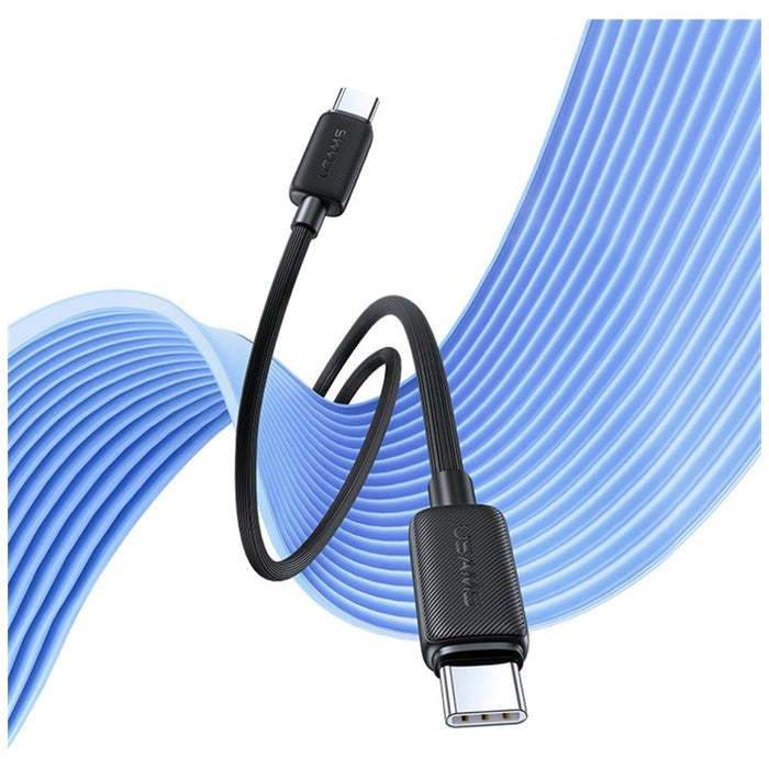 Кабел USAMS KY Series 60W за USB-C 2m, бял