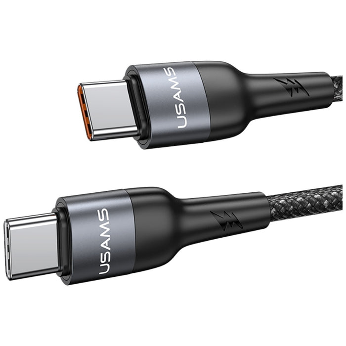 Кабел USAMS U89 Fast Charging с масажер, черен
