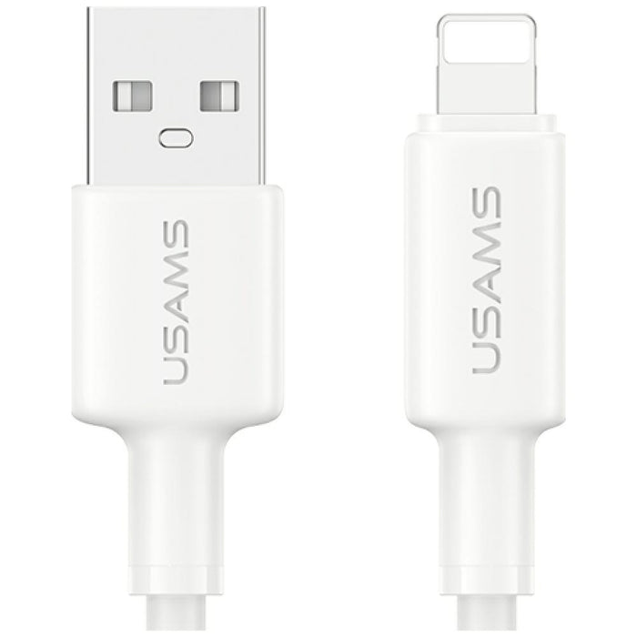 Кабел USAMS U90 2.4A до Lightning, бял