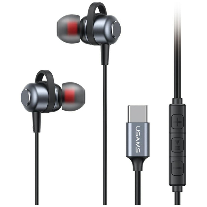 Слушалки USAMS EP-48 USB-C в цвят тарниш