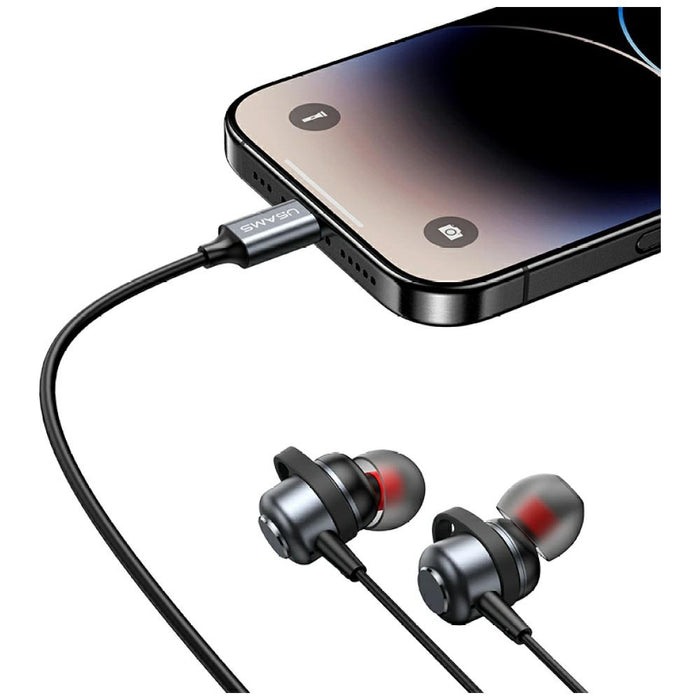 Слушалки USAMS EP-48 USB-C в цвят тарниш