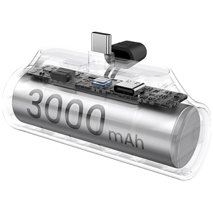 Powerbank USAMS M0 Mini Tail Plug Portable M1 M2, сребрист