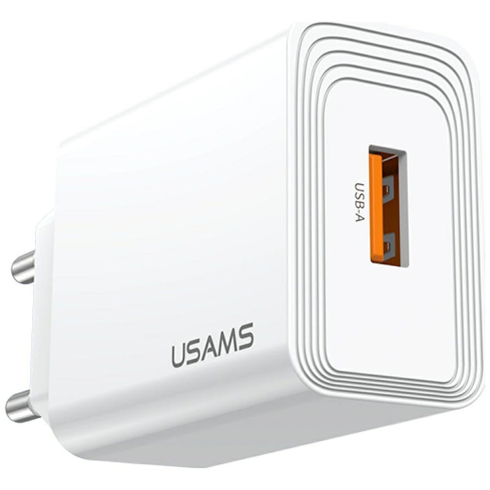 Зарядно USAMS T69 18W, бяло