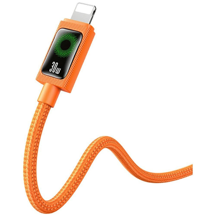 Кабел USAMS SJ774 PD 30W USB-C/Lightning 1.2m, оранжев