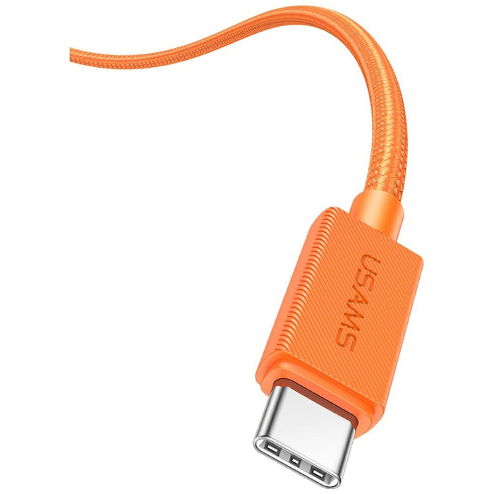 Кабел USAMS SJ774 PD 30W USB-C/Lightning 1.2m, оранжев