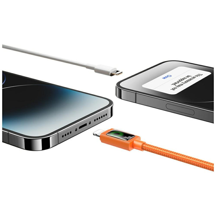 Кабел USAMS SJ774 PD 30W USB-C/Lightning 1.2m, оранжев