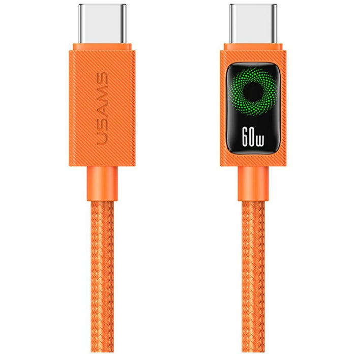 Кабел USAMS PD 60W USB-C 1.2 m, оранжев