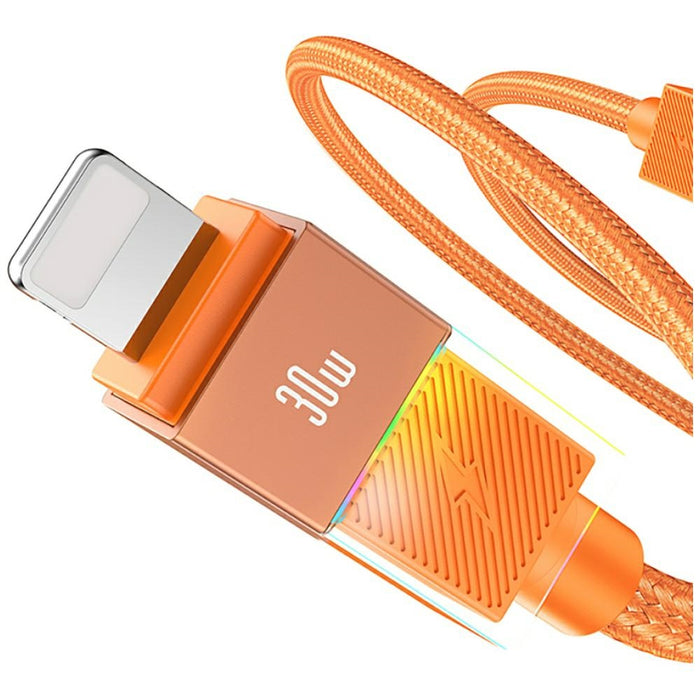 Кабел USAMS SJ776 PD 30W USB-C/Lightning 1.2m, черен