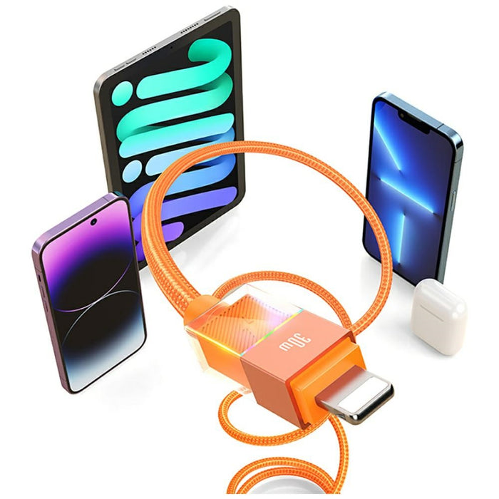 Кабел USAMS SJ776 PD 30W USB-C/Lightning 1.2m, черен