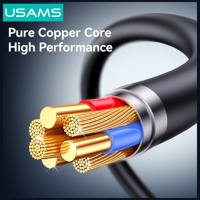 Кабел USAMS U94 18W do USB-C към USB-A 1m, черен