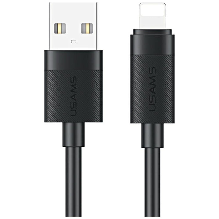 Кабел USAMS U94 12W Lightning — 1 м, черен
