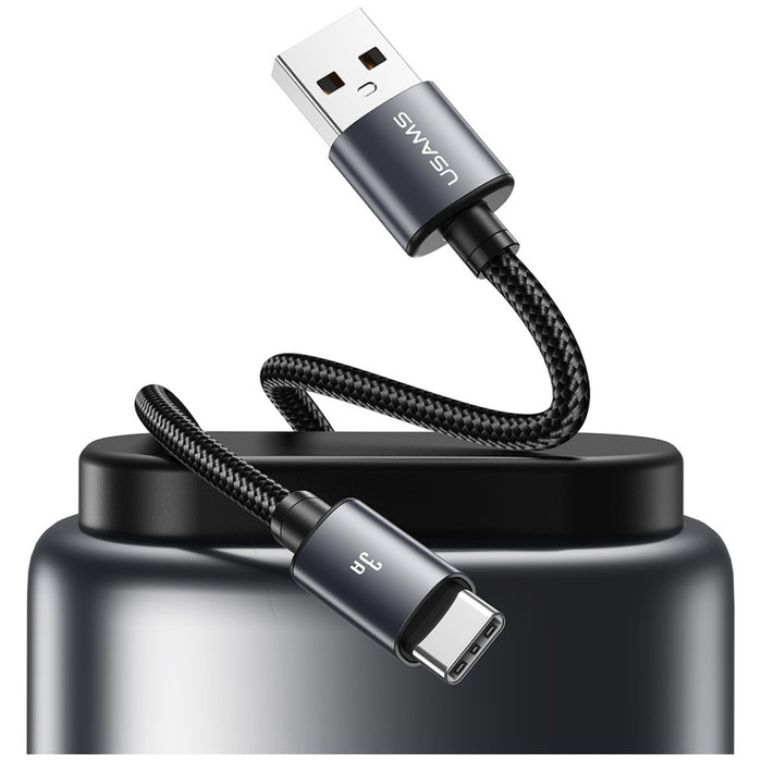 Кабел USAMS U91 18W за USB-C към USB-A, 1 м, мат