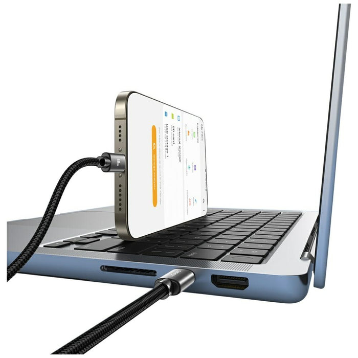 Кабел USAMS U91 60W USB-C към USB-C 1m, черен