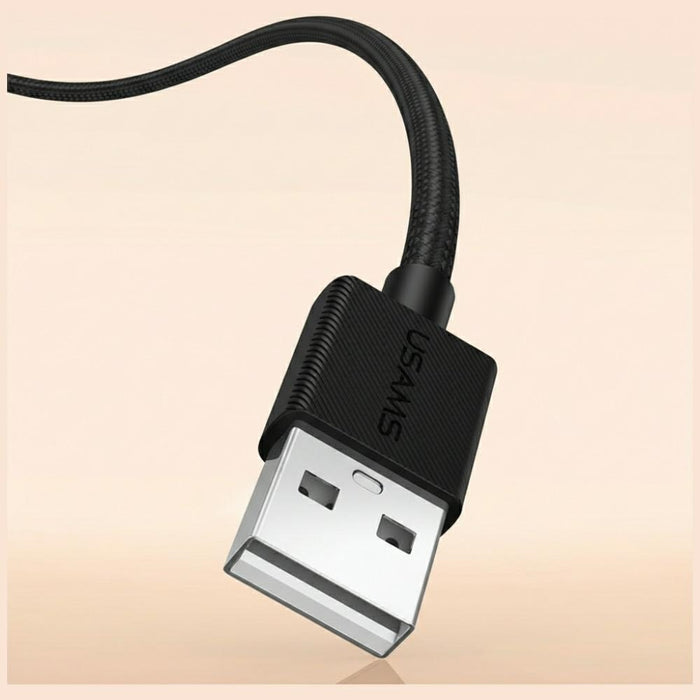 Кабел USAMS U92 18W за USB-C и USB-A 1.2m, черен