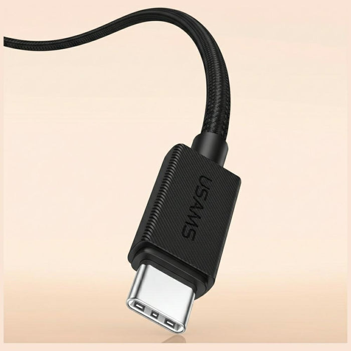 Кабел USAMS U92 30W Lightning 1.2m, черен