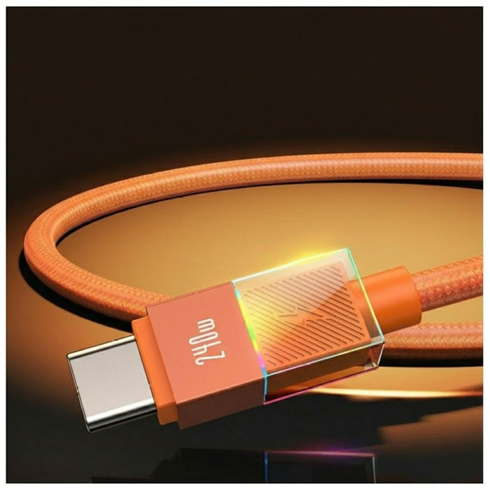 Кабел USAMS U93 240W USB-C за USB-C 1.2m, оранжев