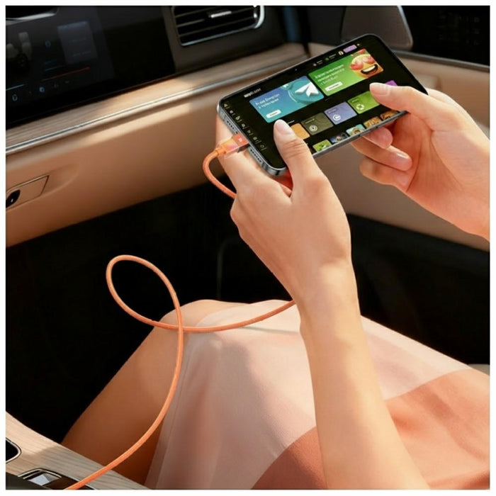 Кабел USAMS U93 30W Lightning 1.2м, оранжев