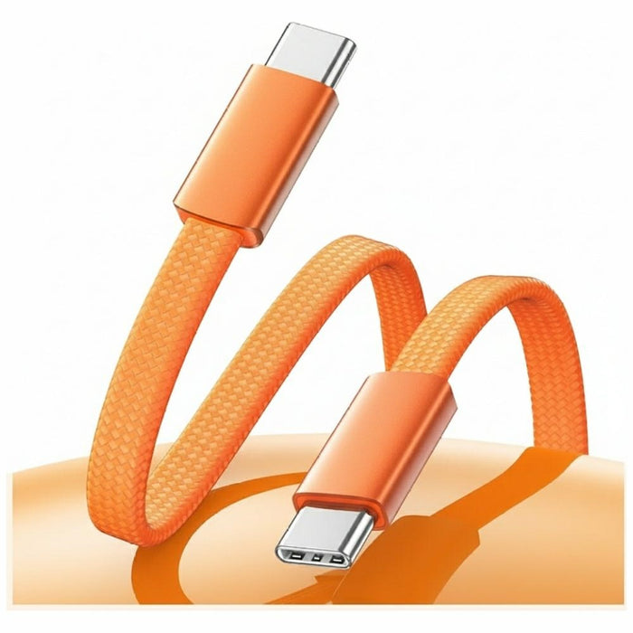 Кабел USAMS U96 60W USB-C към USB-C 1.2m, оранжев