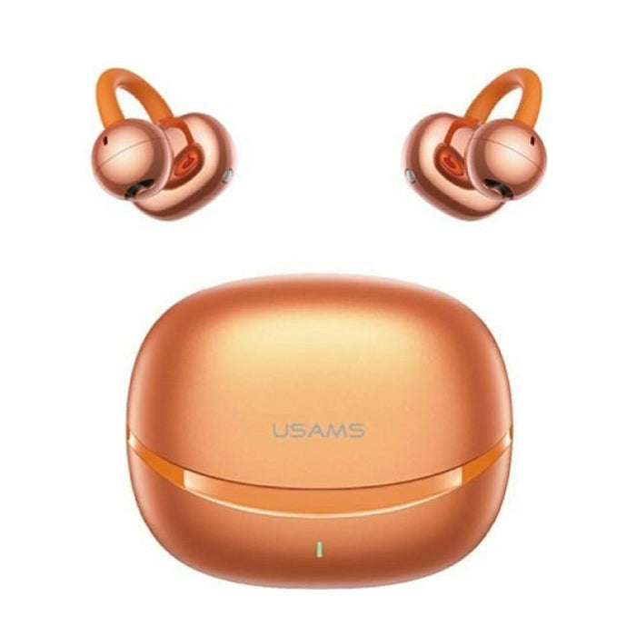 Слушалки TWS USAMS R03 Echo Clip-on 6.0 безжични, оранжеви