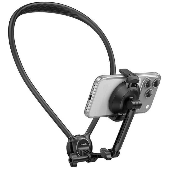Магнитен держач USAMS JoyGo JOY02 Neck Mount за телефон, черен