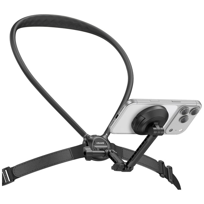 Магнитен держач USAMS JoyGo JOY02 Neck Mount за телефон, черен