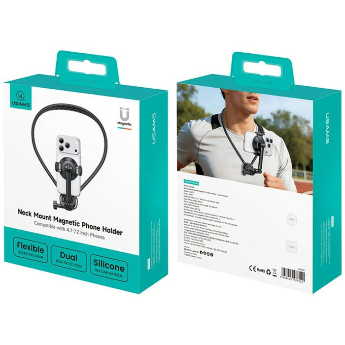 Магнитен держач USAMS JoyGo JOY02 Neck Mount за телефон, черен