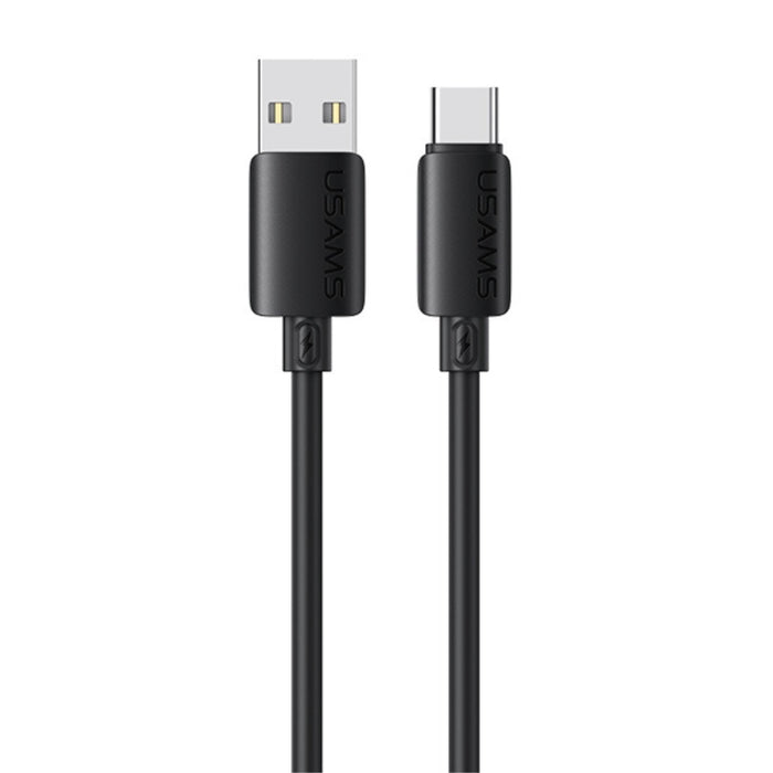 Кабел USAMS U98 3A силиконов Fast Charging USB-C, черен