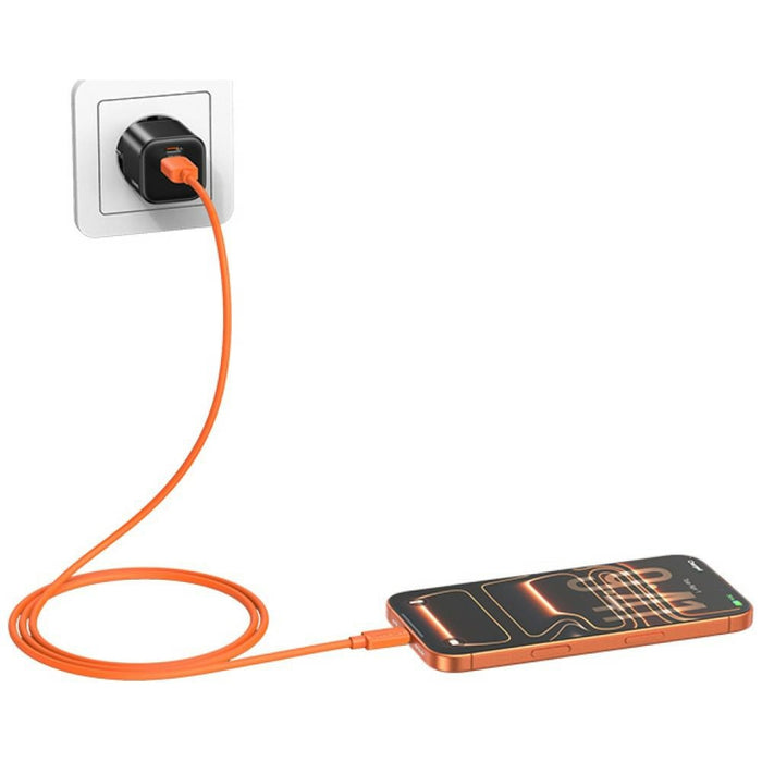 Кабел USAMS U98 3A Silicone Fast Charging, бял