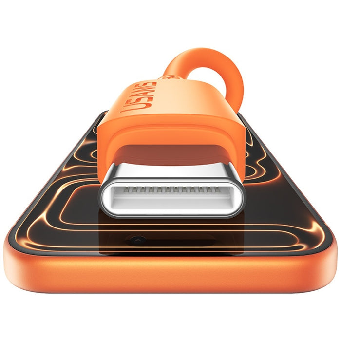 Кабел USAMS U98 3A Silicone Fast Charging, бял