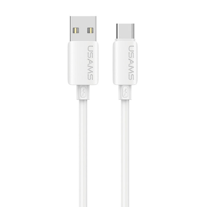 Кабел USAMS U98 3A Silicone Fast Charging, бял