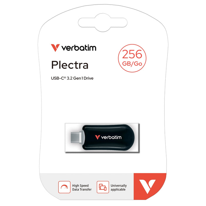 Verbatim Plectra USB-C флаш устройство черно 256GB