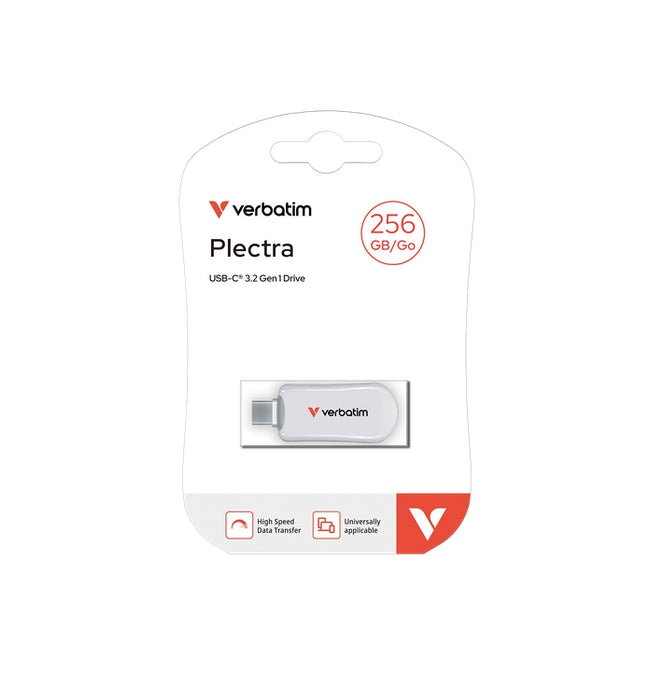 Verbatim Plectra USB-C флаш устройство бяло 256GB