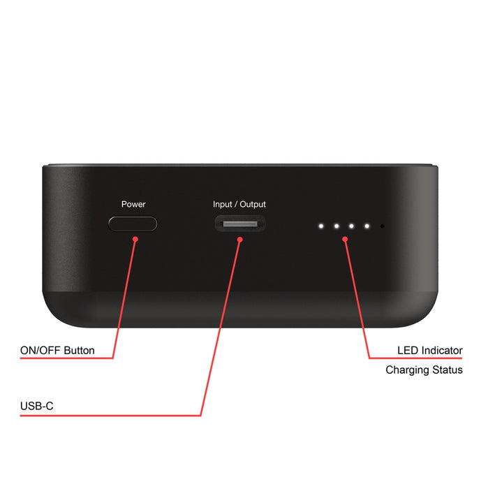 Verbatim Charge 'n' Go Essentials Преносима батерия Powerbank Magnetic Wireless 20000mAh Черен
