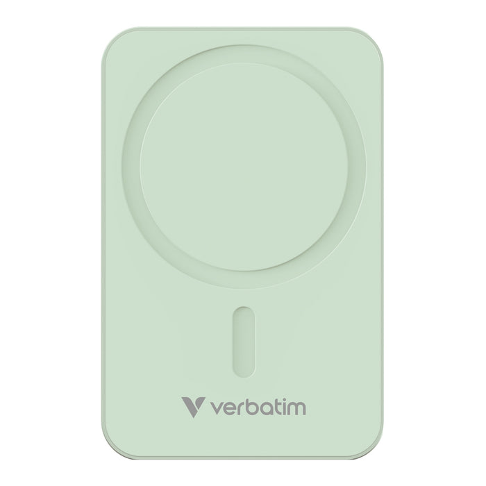 Verbatim Charge 'n' Go Essentials Преносима батерия Powerbank Магнитна безжична 20000mAh зелена
