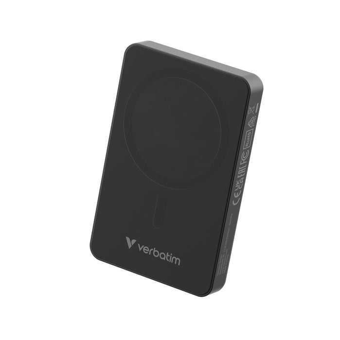 Verbatim Charge 'n' Go Essentials Преносима батерия Powerbank Magnetic Wireless 10000mAh Черен