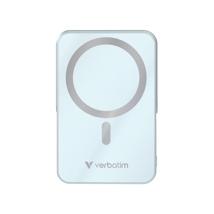 Verbatim Charge 'n' Go Преносима батерия Powerbank със стойка Магнитна безжична 10000mAh синя