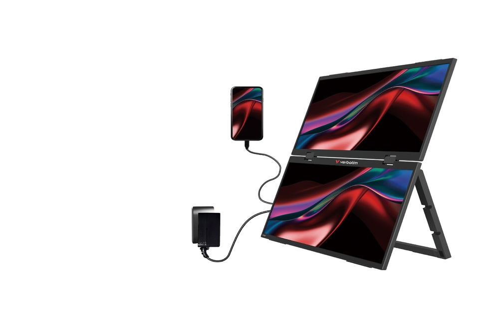 Verbatim Portable 15.6" Dual Monitor Essentials