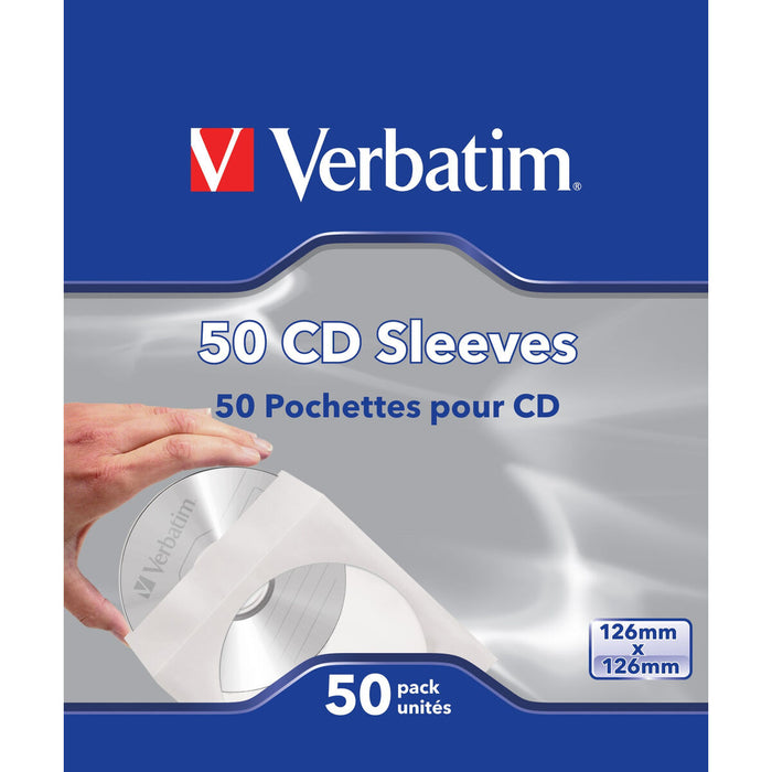 Калъф за твърд диск Verbatim Fundas de CD, paq 50