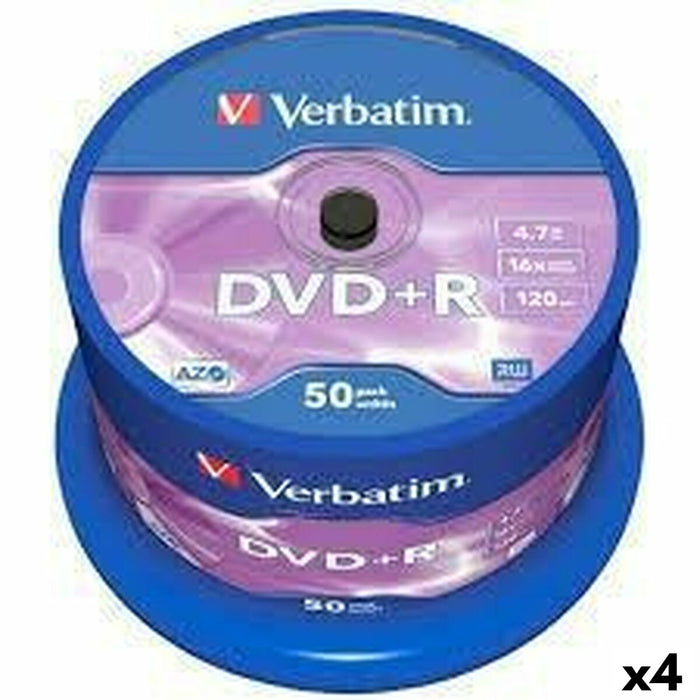 DVD+R устройство Verbatim   4,7 GB 16x 50 Части (4 броя)