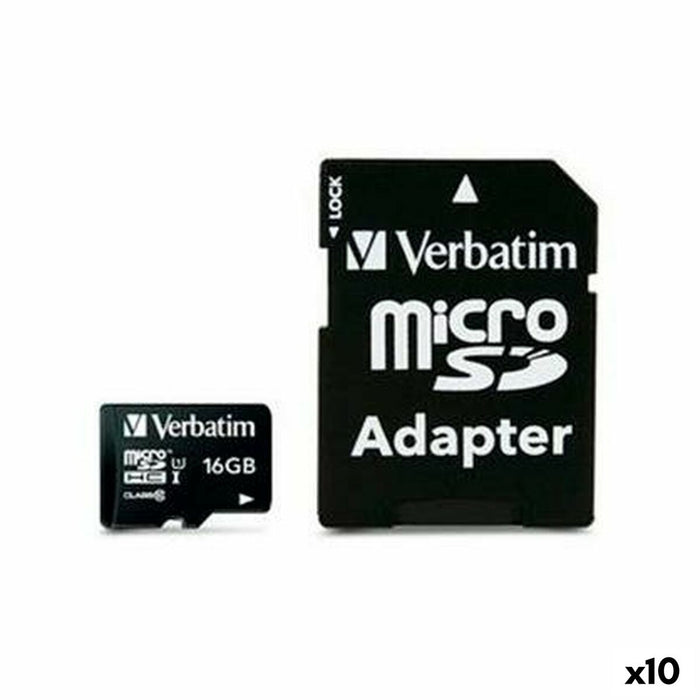 SDHC карта памет Verbatim 16 GB (10 броя)