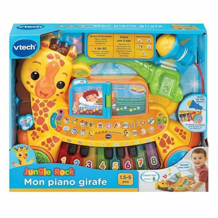 Музикална Играчка Vtech JUNGLE ROCK - MI PIANO JIRAFA