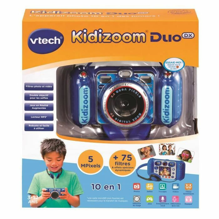Детски Цифров Фотоапарат Vtech Duo DX bleu
