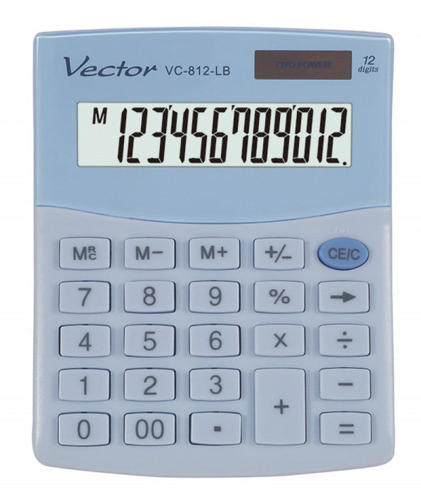 ВЕКТОРЕН ОФИС КАЛКУЛАТОР, KAV VC-812 LB, СВЕТЛО СИН