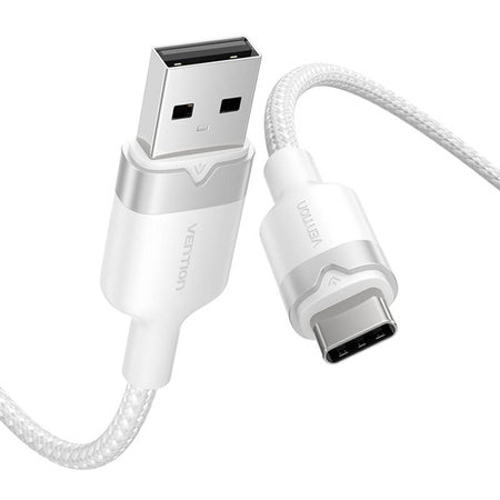 USB 2.0 A към USB-C 3A кабел Vention CTNWF 1M (бял)