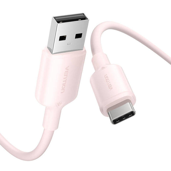 USB 2.0 A към USB-C 3A кабел Vention CTQPF 1M (розов)